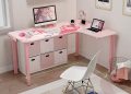 Eureka Ergonomic L152 60″ Pink Gaming Desk
